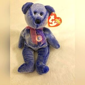 Original ty beanie Baby Bear periwinkle